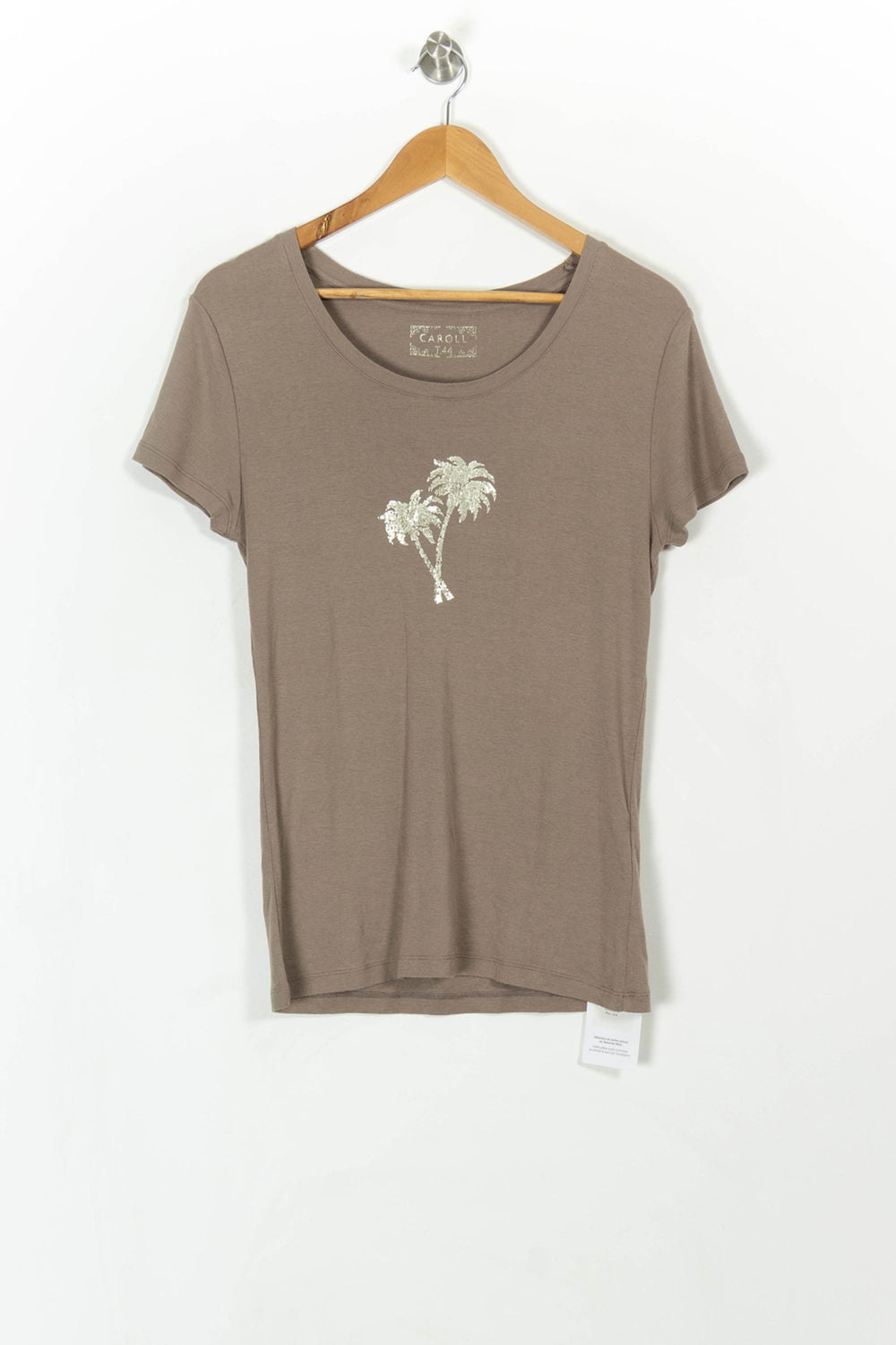 Tee-shirt Marron - Taille XXL/44 de la marque Caroll | PARAD52601 - Vendu par Paradigme - Image 2