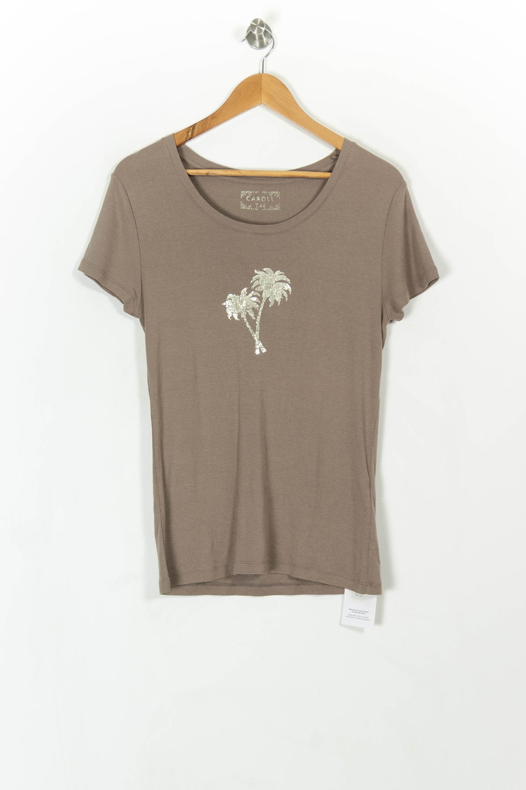 Tee-shirt Marron - Taille XXL/44 de la marque Caroll | PARAD52601 - Vendu par Paradigme - Image 2