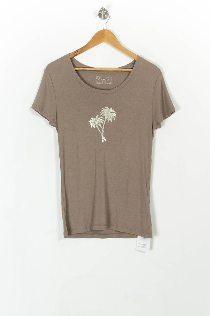 Tee-shirt Marron - Taille XXL/44 de la marque Caroll | PARAD52601 - Vendu par Paradigme - Image 2