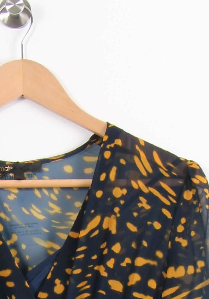 Robe Midi Bleue et Jaune - Taille S/36 de la marque Maje | PARAD52607 - Vendu par Paradigme - Image 3