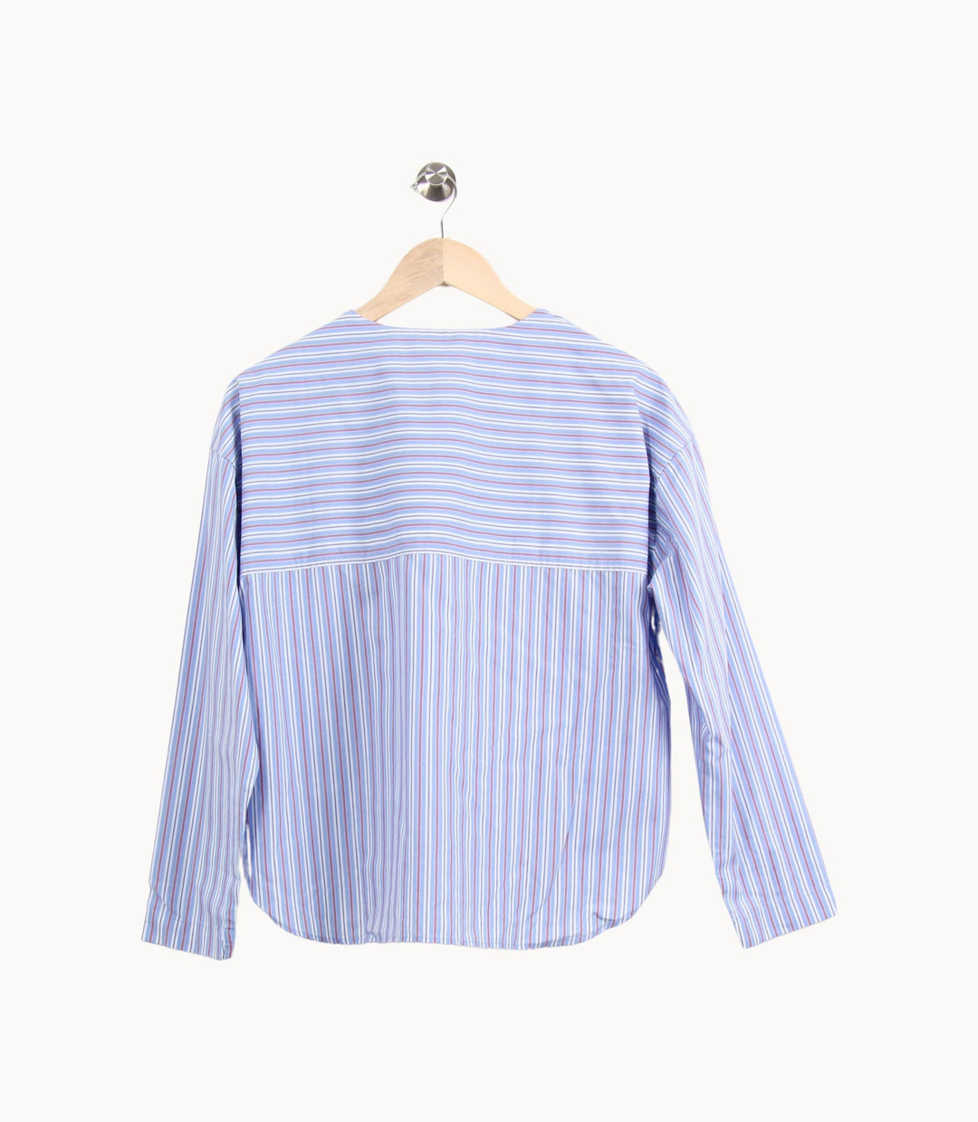 Chemise Rayée Bleue et Blanche - Taille S/36 de la marque Comptoir des Cotonniers | PARAD52610 - Vendu par Paradigme - Image 4