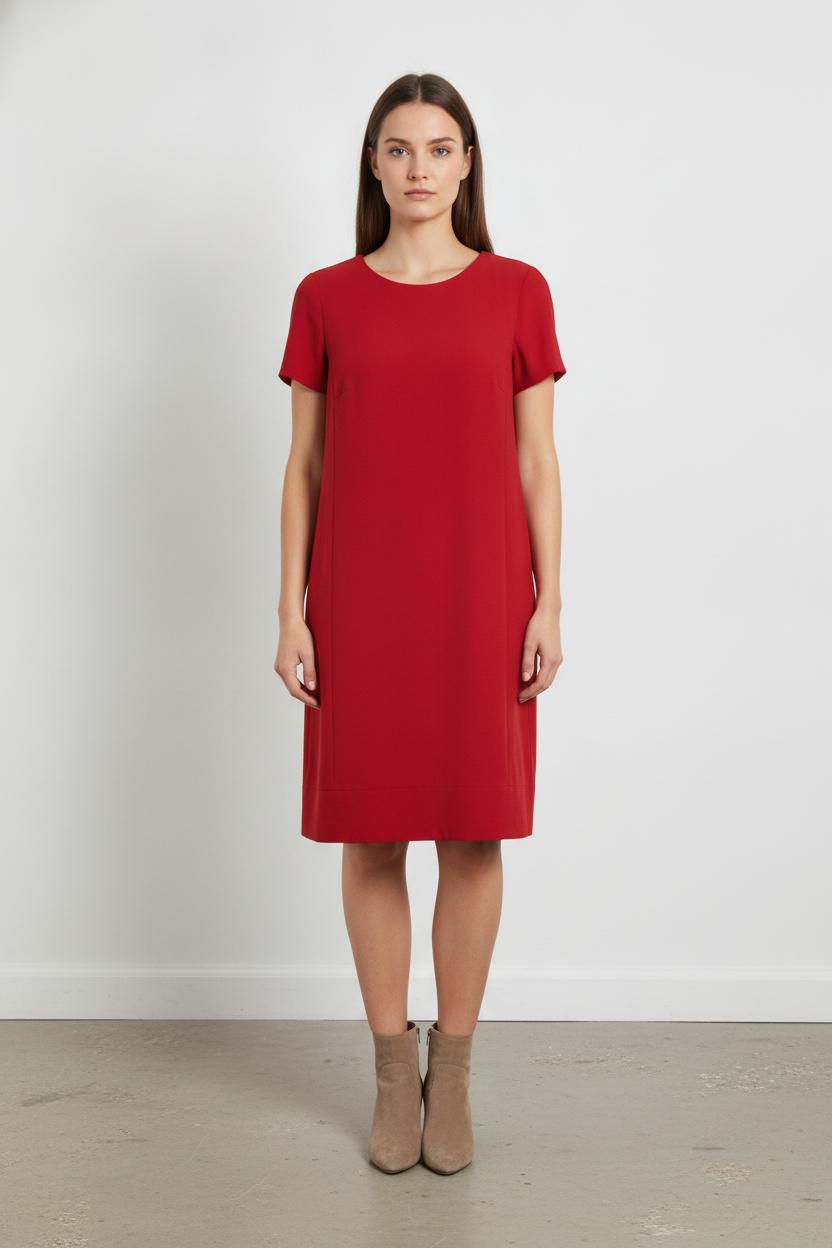 Robe droite Rouge - Taille XXL/44 de la marque Caroll | PARAD52622 - Vendu par Paradigme - Image 1