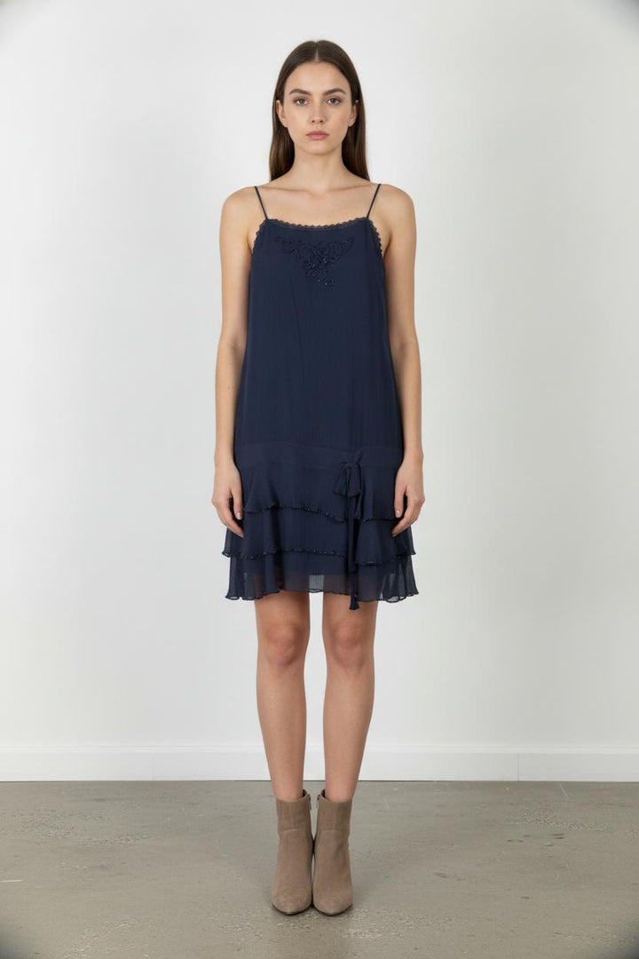 Robe Volantée Bleue - Taille S/36 de la marque Maison 123 | PARAD52624 - Vendu par Paradigme - Image 1