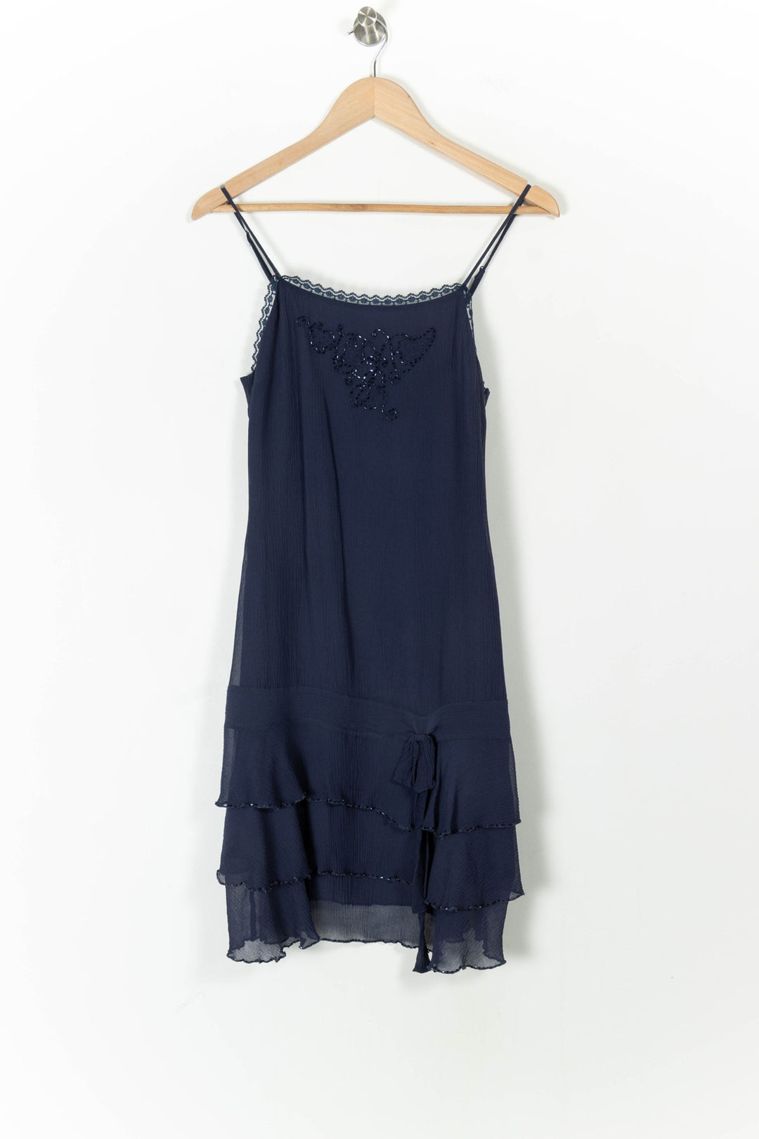 Robe Volantée Bleue - Taille S/36 de la marque Maison 123 | PARAD52624 - Vendu par Paradigme - Image 2