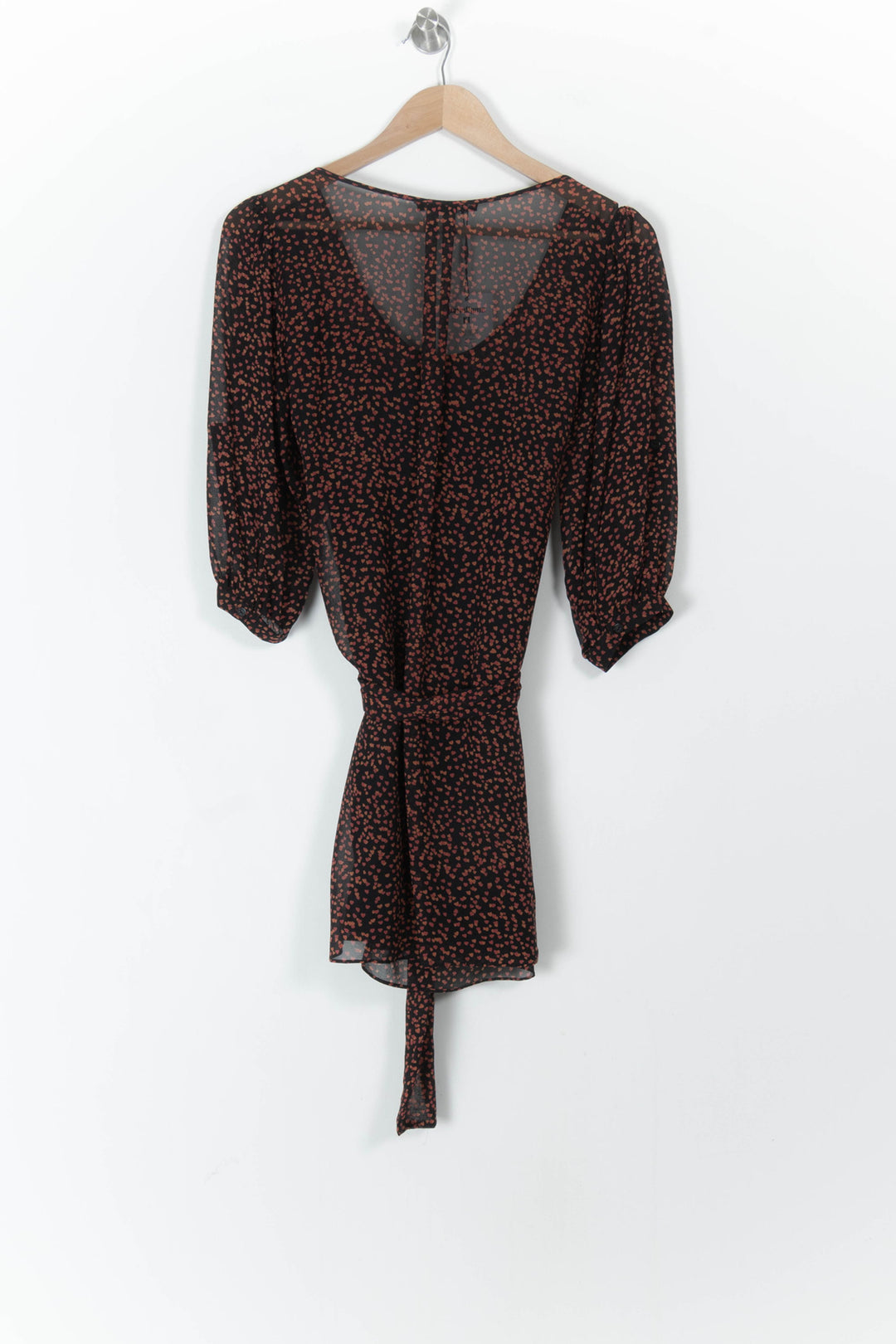Robe Portefeuille Noire et Rouge - Taille S/36 de la marque Bérénice | PARAD52638 - Vendu par Paradigme - Image 4
