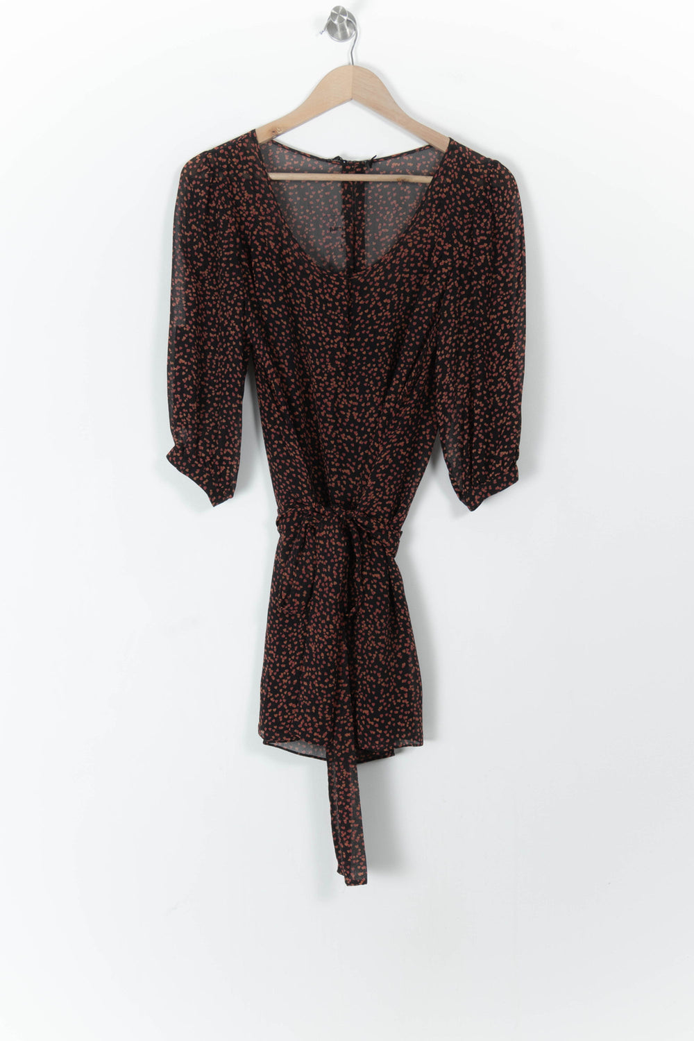 Robe Portefeuille Noire et Rouge - Taille S/36 de la marque Bérénice | PARAD52638 - Vendu par Paradigme - Image 2