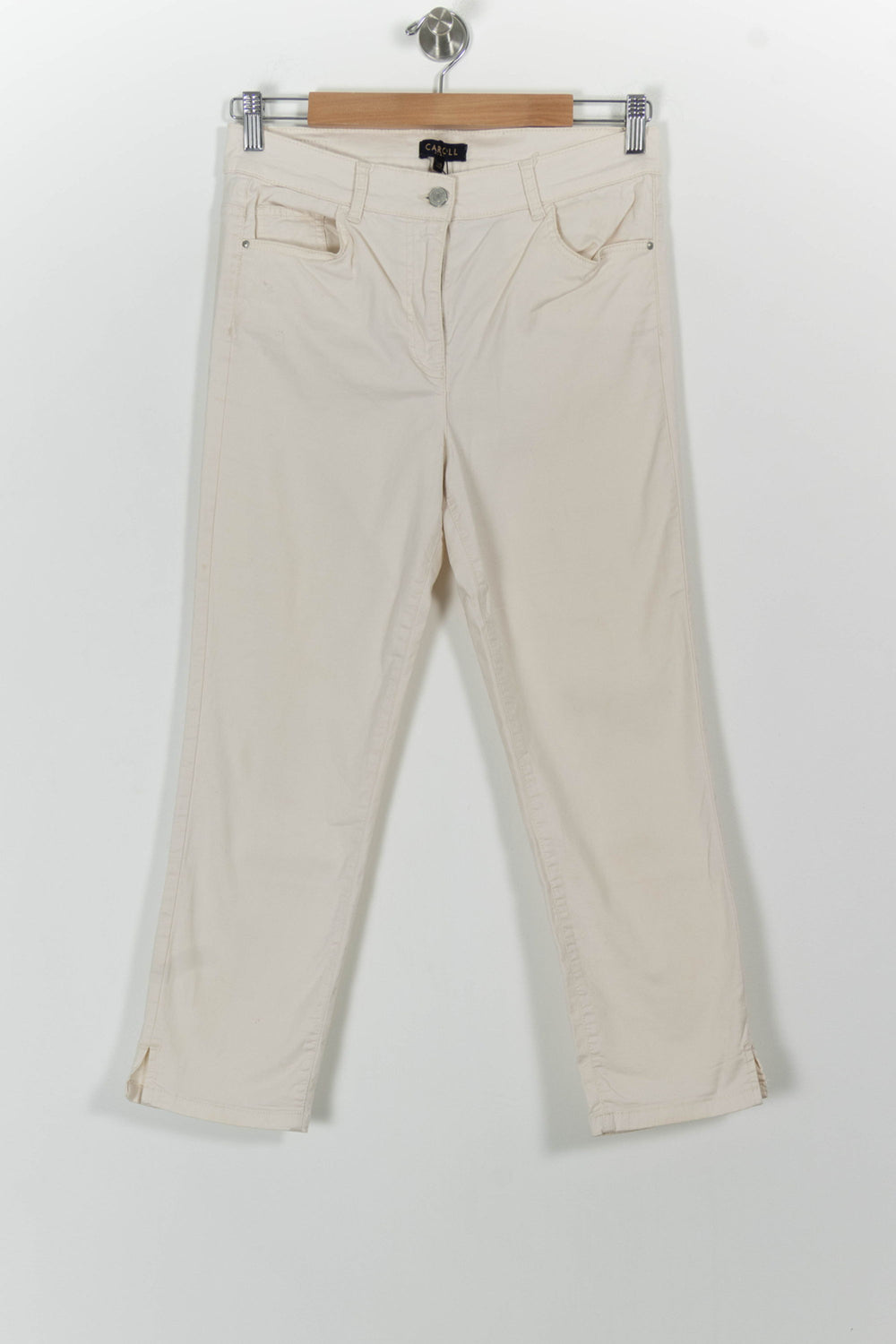 Pantalon Blanc - Taille L/40 de la marque Caroll | PARAD52641 - Vendu par Paradigme - Image 2