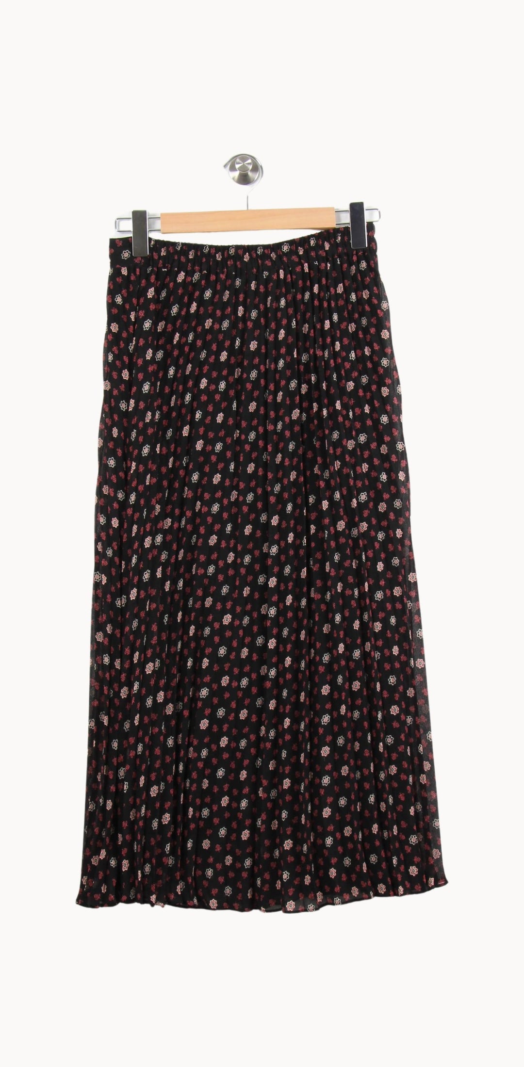 Jupe Longue Noire et Rouge - Taille M/38 de la marque Gerard Darel | PARAD52658 - Vendu par Paradigme - Image 4