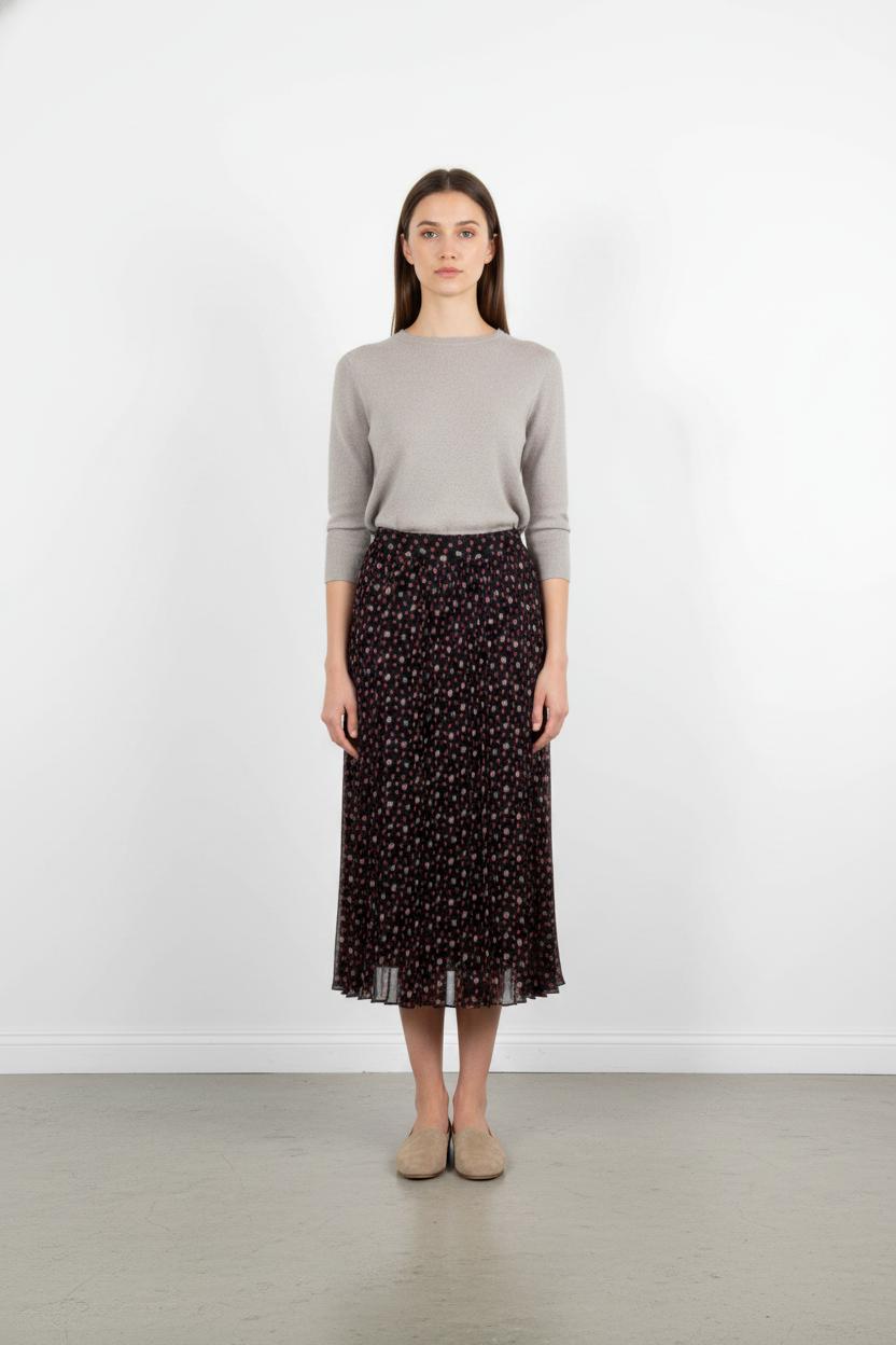 Jupe Longue Noire et Rouge - Taille M/38