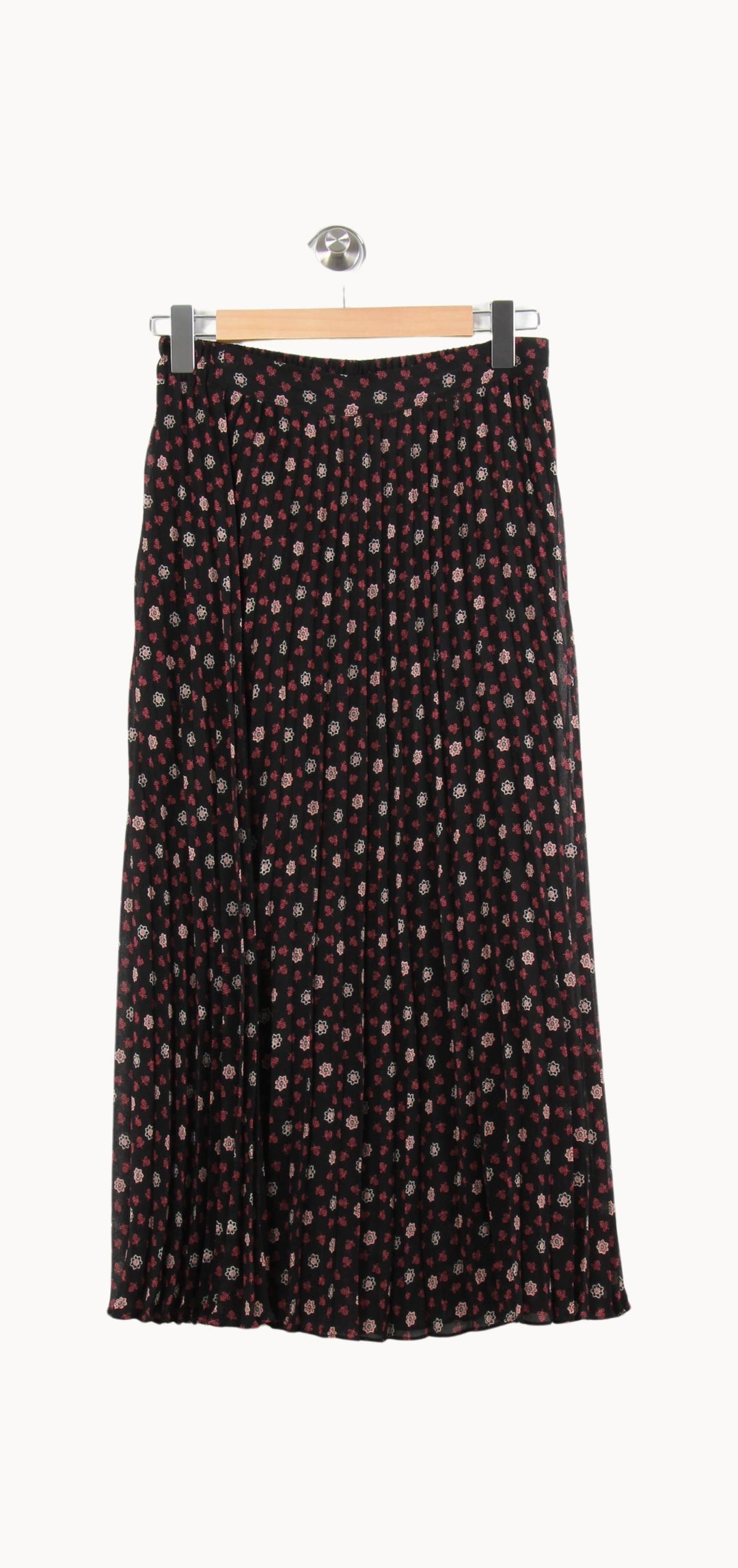 Jupe Longue Noire et Rouge - Taille M/38 de la marque Gerard Darel | PARAD52658 - Vendu par Paradigme - Image 2