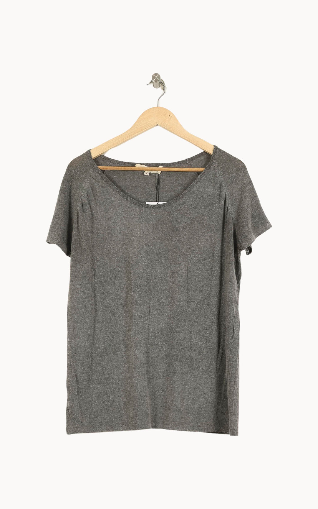 T-shirt Gris - Taille M/38 de la marque Vanessa Bruno - Athé | PARAD52661 - Vendu par Paradigme - Image 2