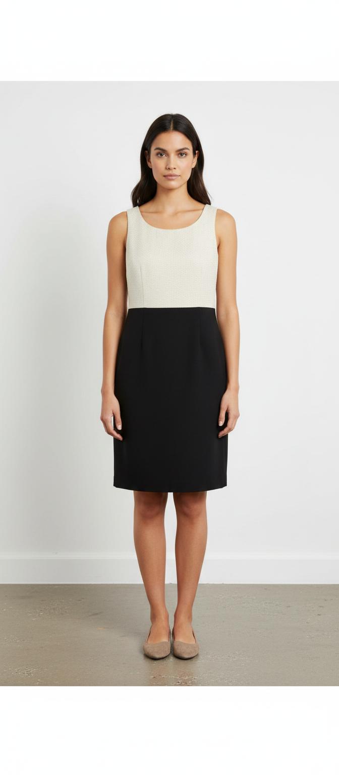 Robe Sans Manches Or et Noir - Taille S/36
