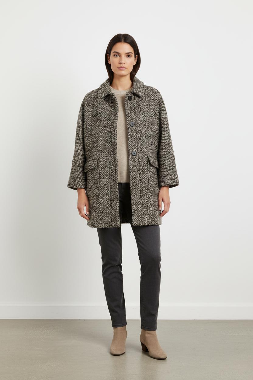 Manteau Gris et Noir - Taille L/40