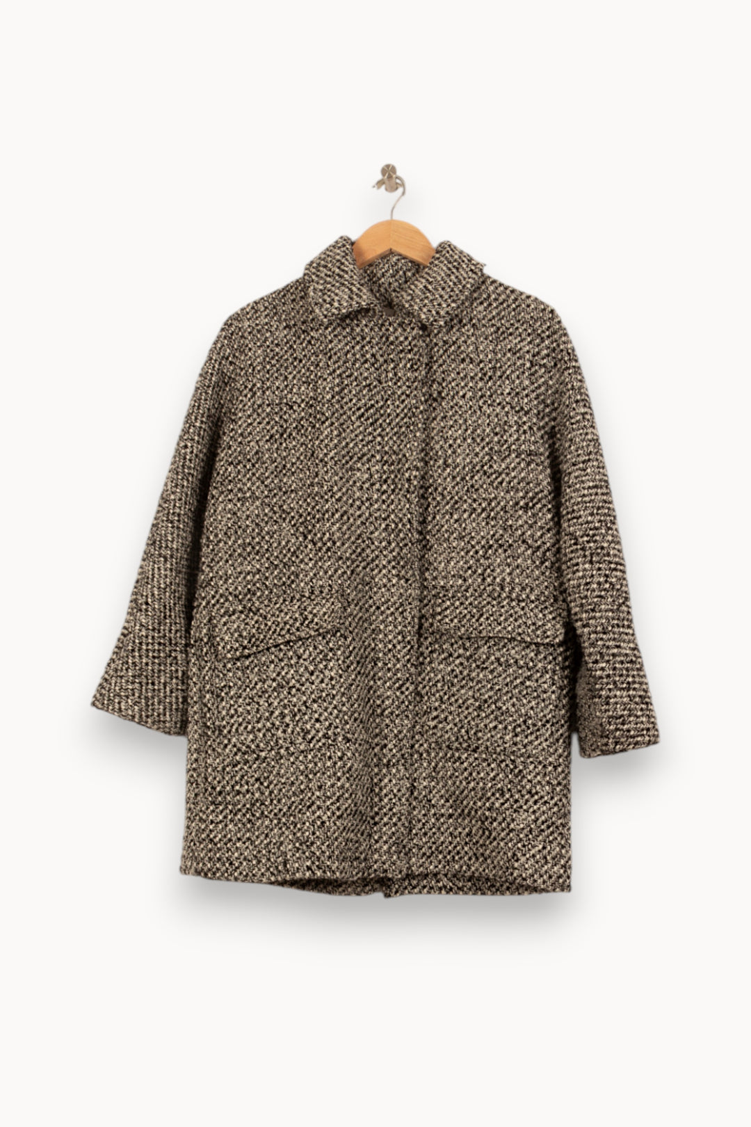Manteau Gris et Noir - Taille L/40 de la marque Gerard Darel | PARAD52673 - Vendu par Paradigme - Image 2