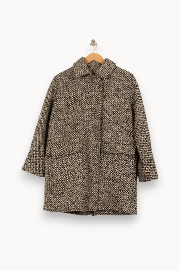 Manteau Gris et Noir - Taille L/40 de la marque Gerard Darel | PARAD52673 - Vendu par Paradigme - Image 2