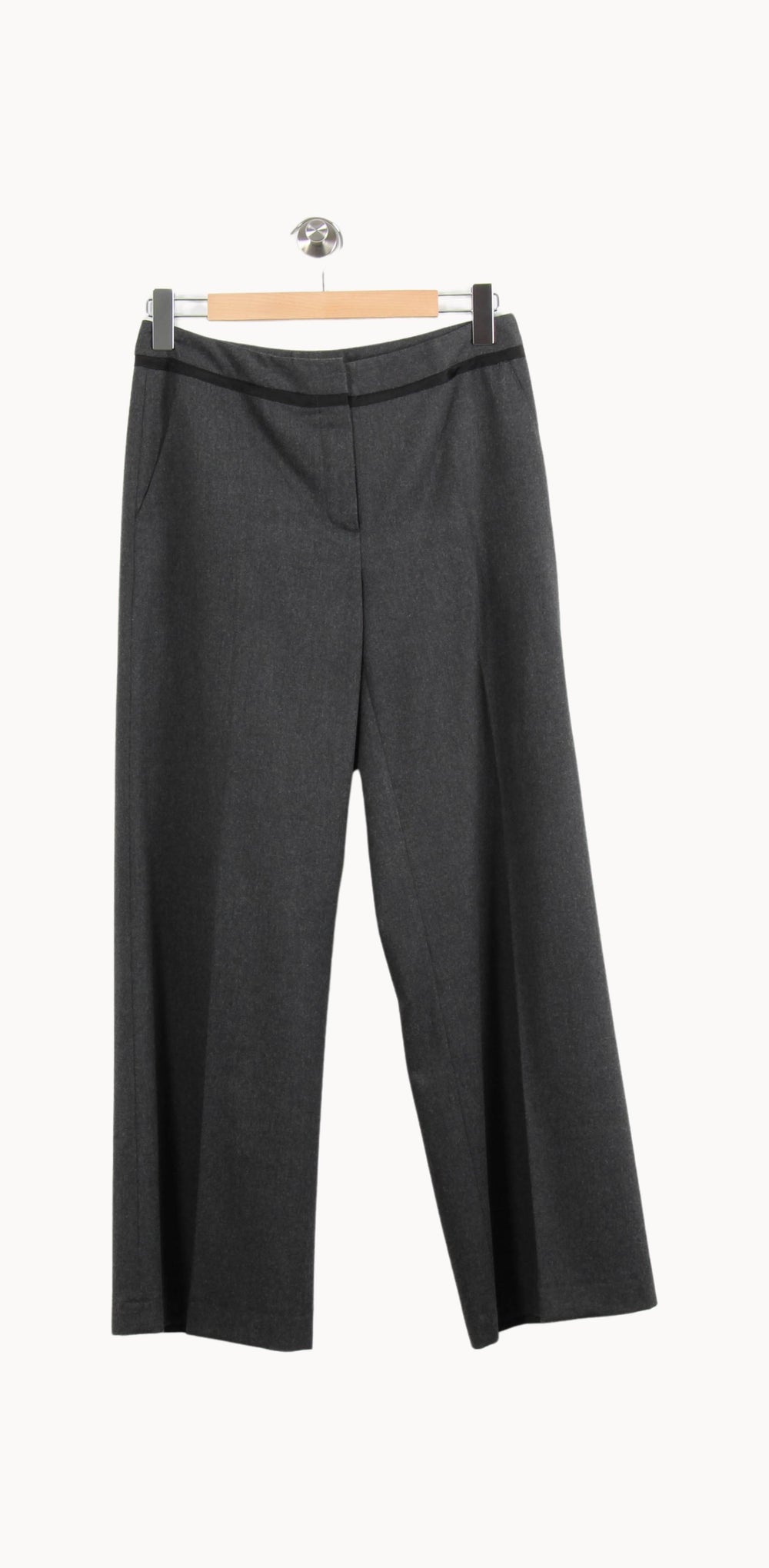 Pantalon Large Gris - Taille L/40 de la marque Caroll | PARAD52680 - Vendu par Paradigme - Image 2