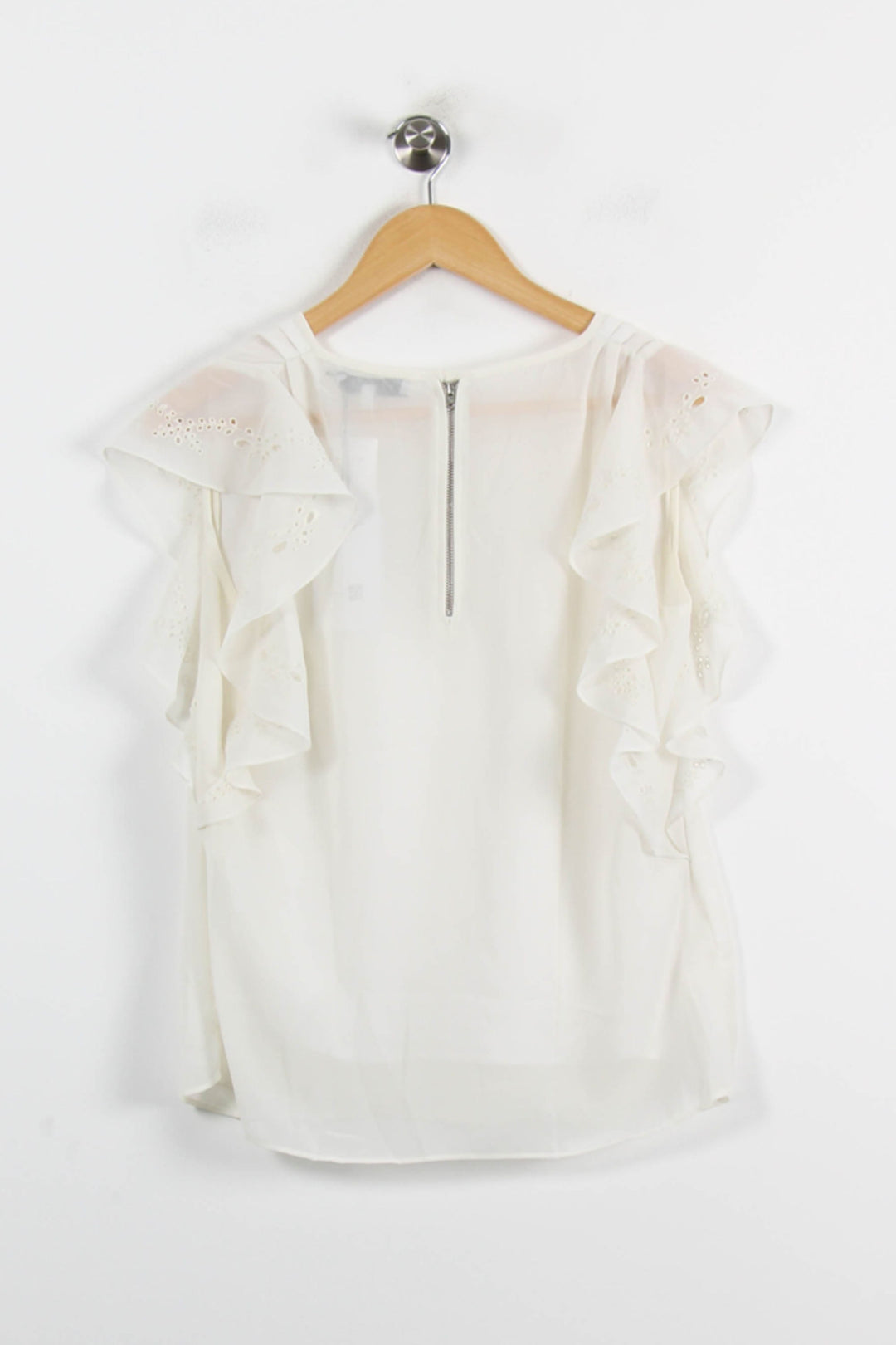 Blouse Blanche - Taille S/36 de la marque Sandro | PARAD52683 - Vendu par Paradigme - Image 4