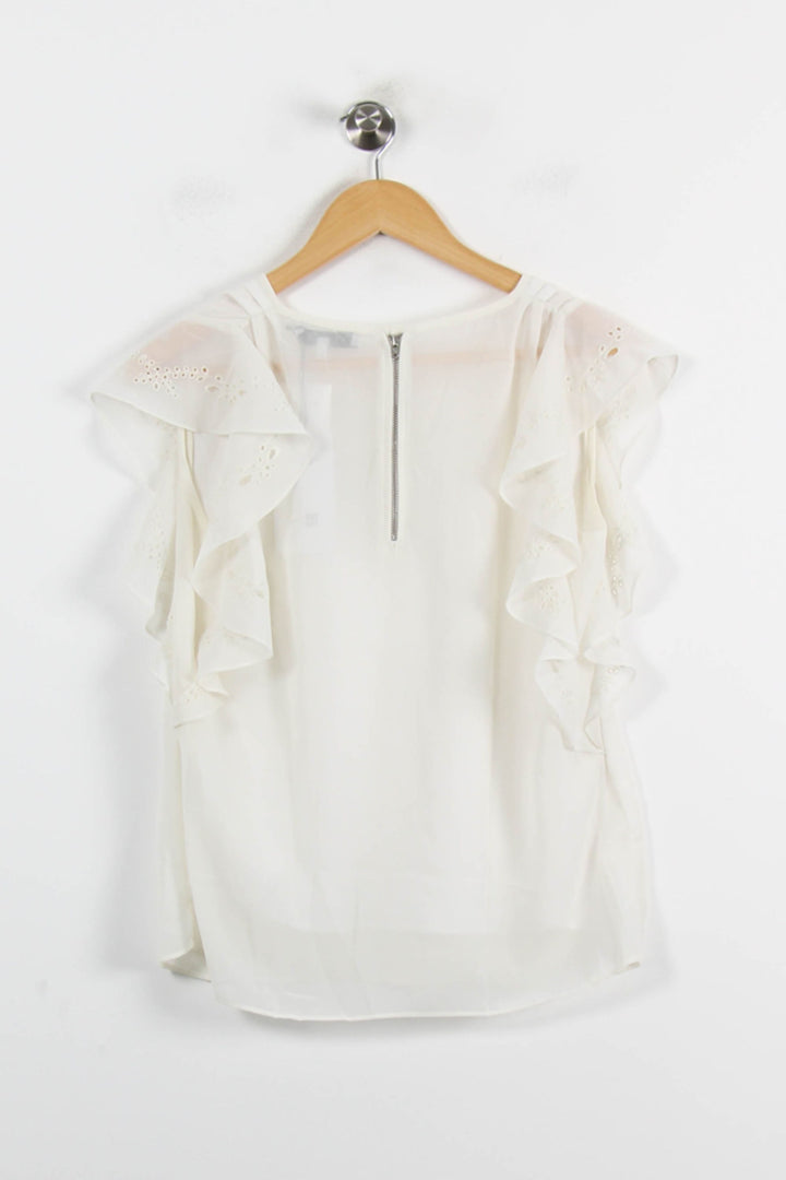Blouse Blanche - Taille S/36 de la marque Sandro | PARAD52683 - Vendu par Paradigme - Image 4