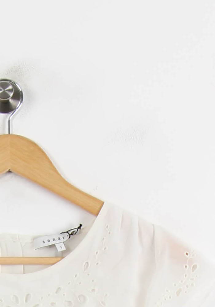 Blouse Blanche - Taille S/36 de la marque Sandro | PARAD52683 - Vendu par Paradigme - Image 3