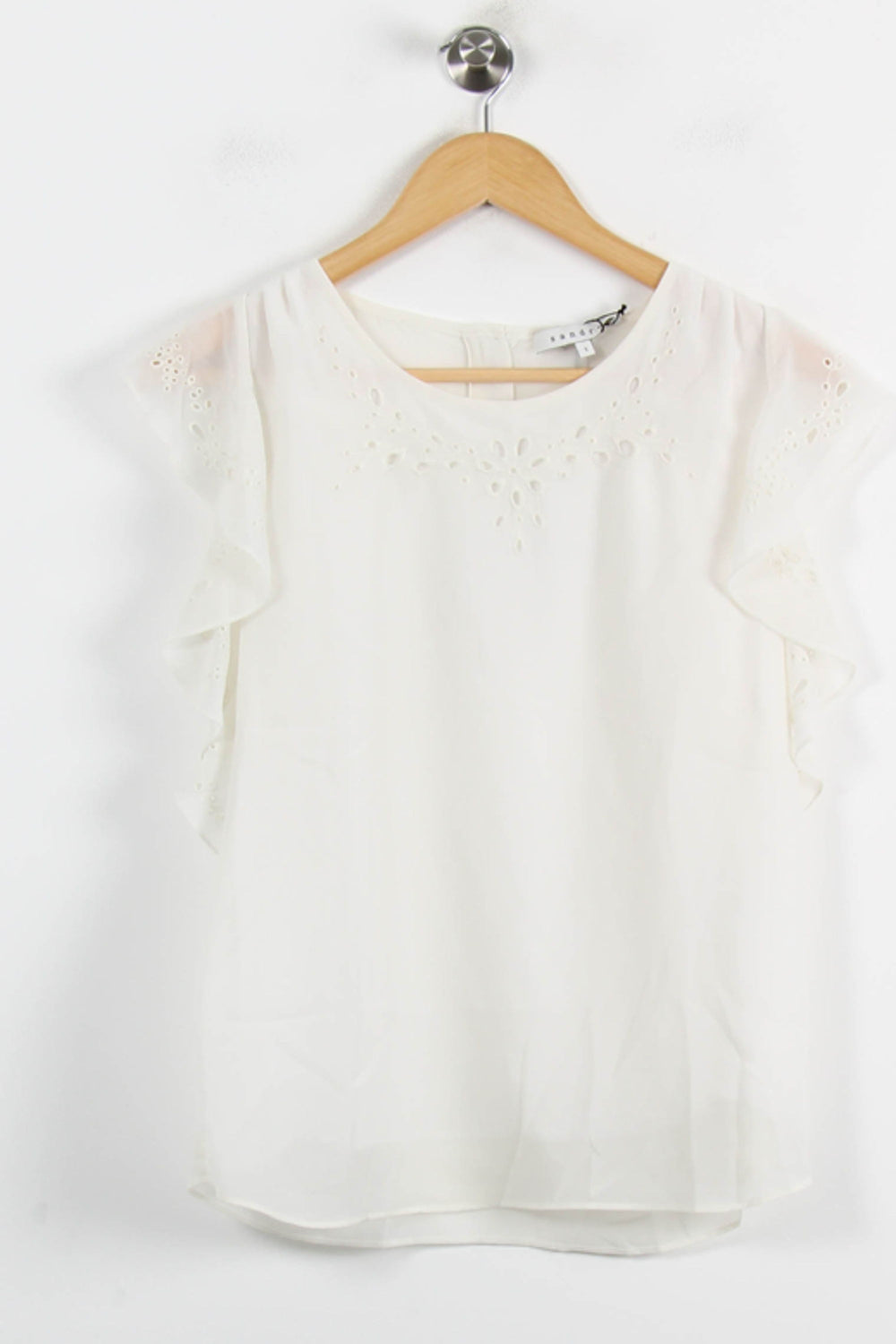 Blouse Blanche - Taille S/36 de la marque Sandro | PARAD52683 - Vendu par Paradigme - Image 2
