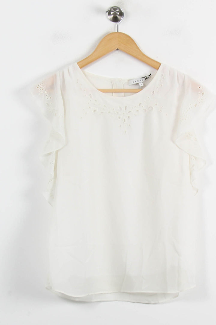 Blouse Blanche - Taille S/36 de la marque Sandro | PARAD52683 - Vendu par Paradigme - Image 2