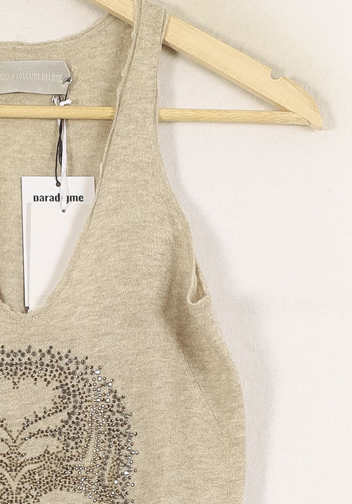 Débardeur Beige - Taille S/36 de la marque Zadig&Voltaire | PARAD52684 - Vendu par Paradigme - Image 3