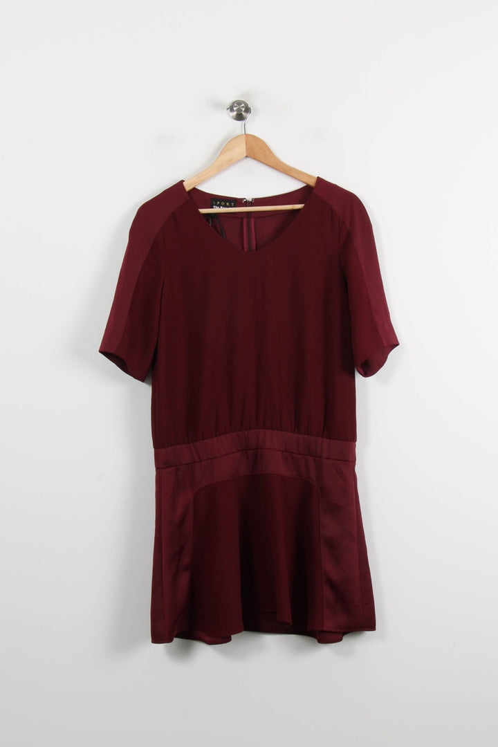 Robe Courte Bordeaux - Taille L/40 de la marque The Kooples - Sport | PARAD52689 - Vendu par Paradigme - Image 2