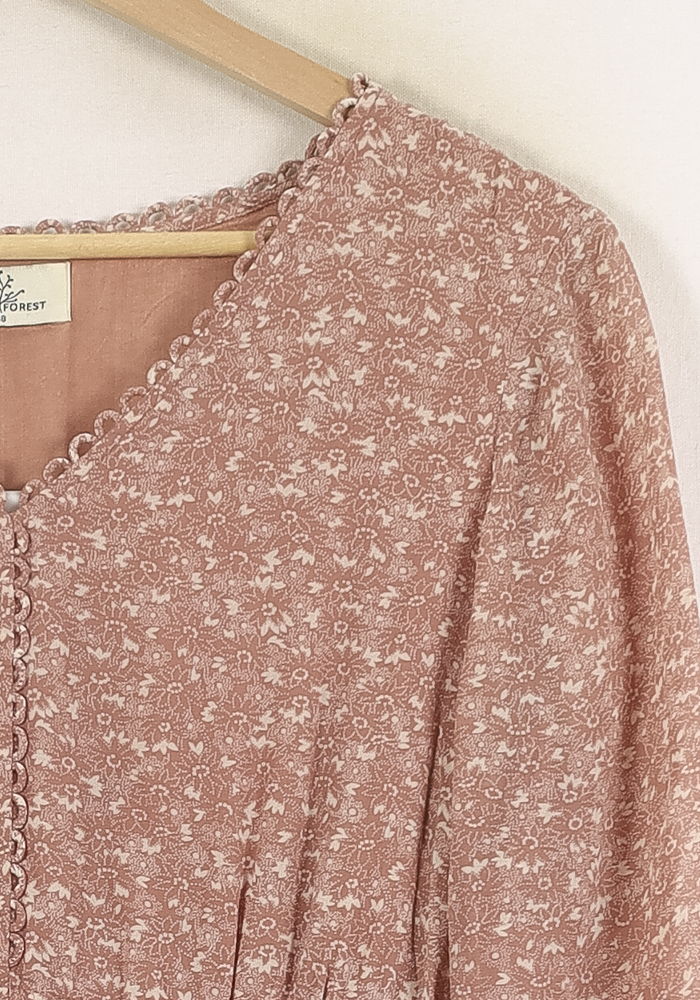 Robe Midi Rose - Taille M/38 de la marque Stella Forest | PARAD52690 - Vendu par Paradigme - Image 3