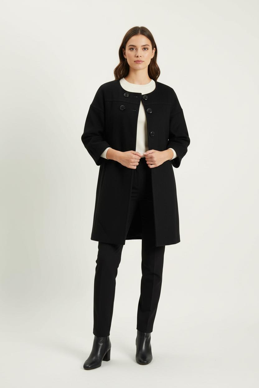 Manteau Noir - Taille M/38 de la marque Maison 123 | PARAD52691 - Vendu par Paradigme - Image 1