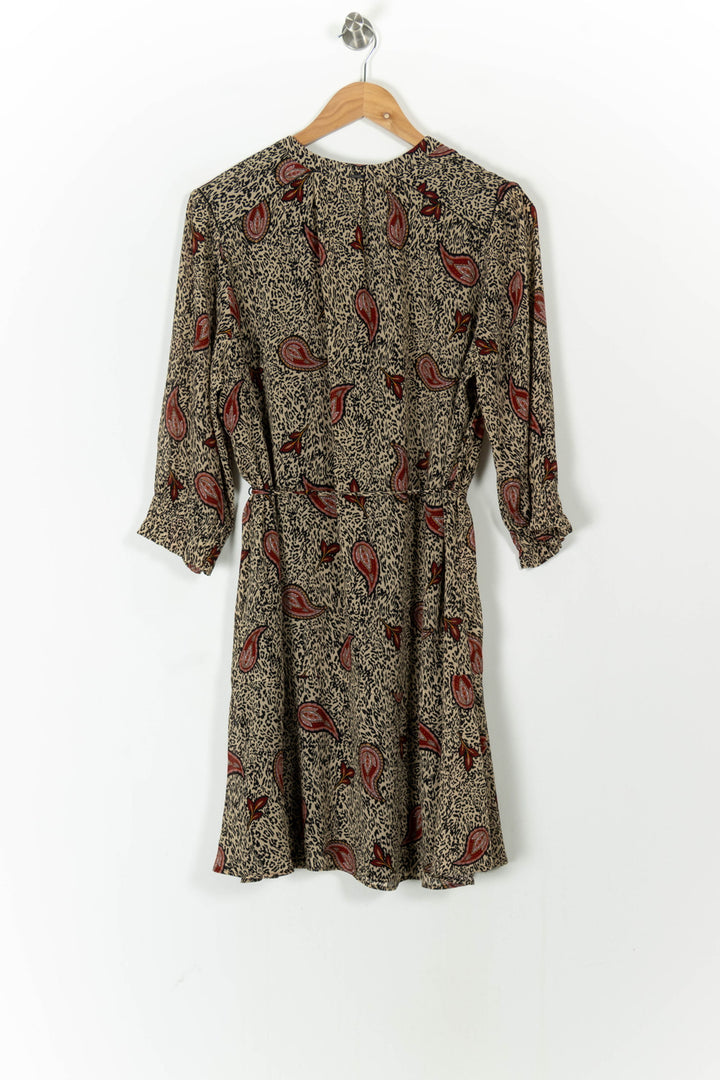 Robe Imprimée Beige et Rouge - Taille XL/42 de la marque IKKS | PARAD52701 - Vendu par Paradigme - Image 4