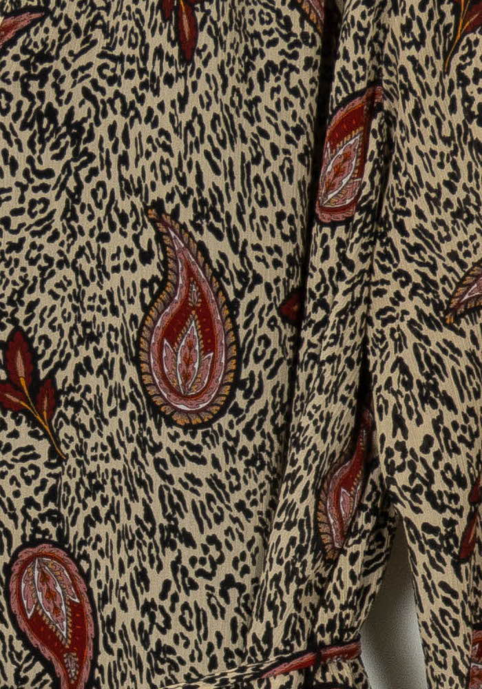 Robe Imprimée Beige et Rouge - Taille XL/42 de la marque IKKS | PARAD52701 - Vendu par Paradigme - Image 3