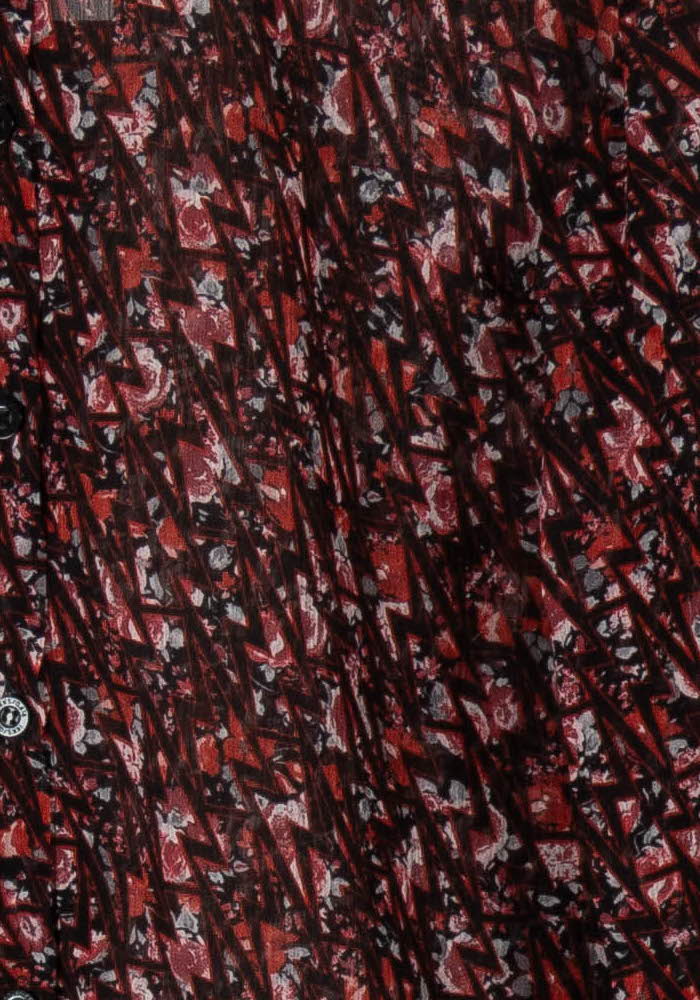 Blouse Rouge et Noire - Taille M/38 de la marque IKKS | PARAD52706 - Vendu par Paradigme - Image 3