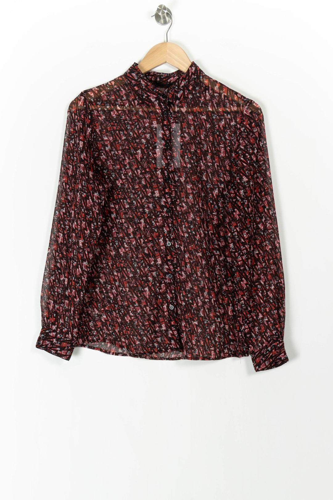 Blouse Rouge et Noire - Taille M/38 de la marque IKKS | PARAD52706 - Vendu par Paradigme - Image 2