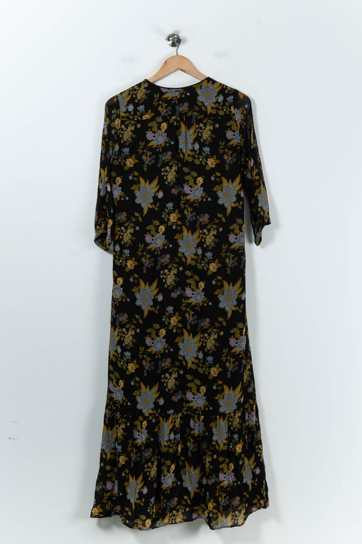 Robe Longue Noire et Jaune - Taille S/36 de la marque IKKS | PARAD52710 - Vendu par Paradigme - Image 4