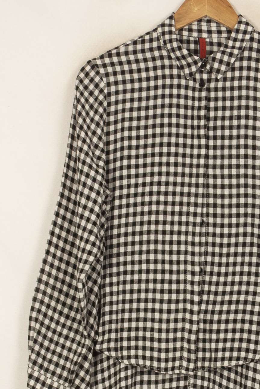 Chemise Carreaux Noire et Blanche - Taille M/38 de la marque Imperial | PARAD52720 - Vendu par Paradigme - Image 3