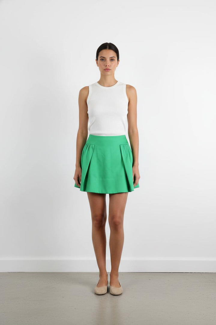 Jupe Plissée Verte - Taille S/36
