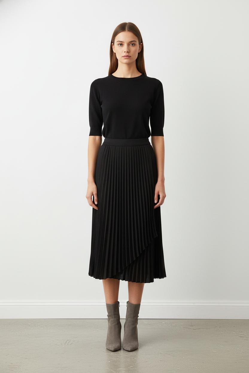 Jupe Plissée Noire - Taille S/36