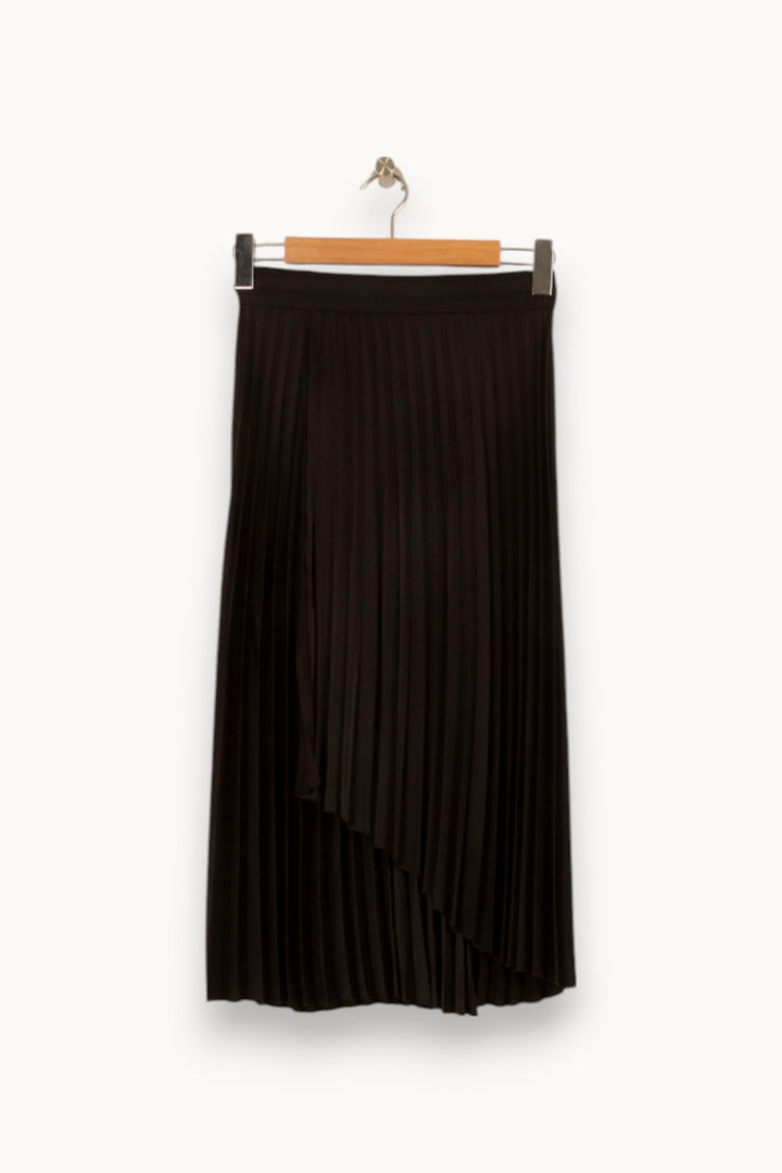 Jupe Plissée Noire - Taille S/36 de la marque La Fée Maraboutée | PARAD52729 - Vendu par Paradigme - Image 2