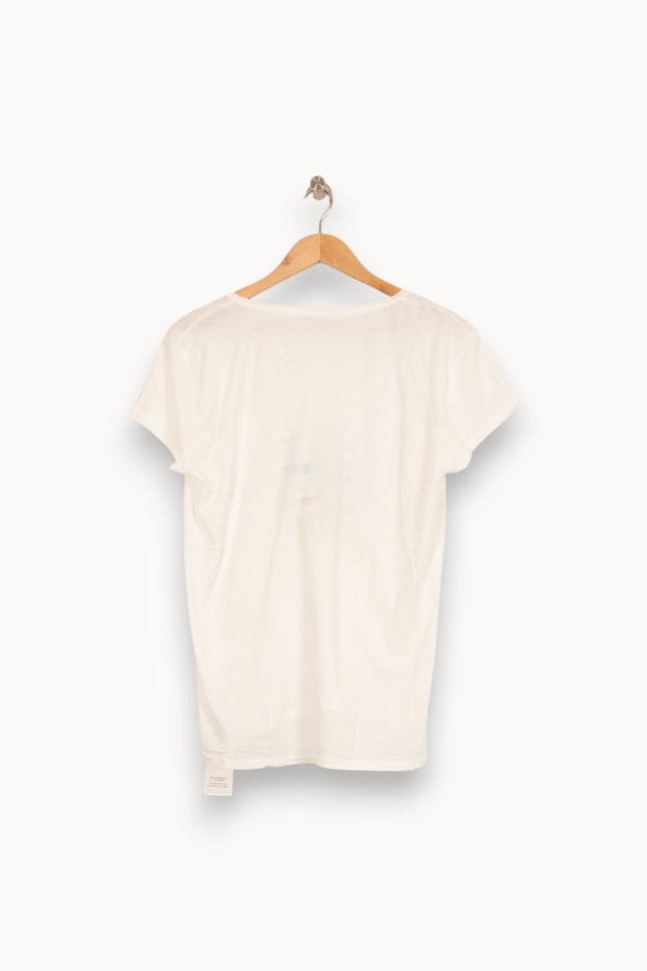 Tee-shirt Blanc - Taille L/40 de la marque IKKS | PARAD52733 - Vendu par Paradigme - Image 4