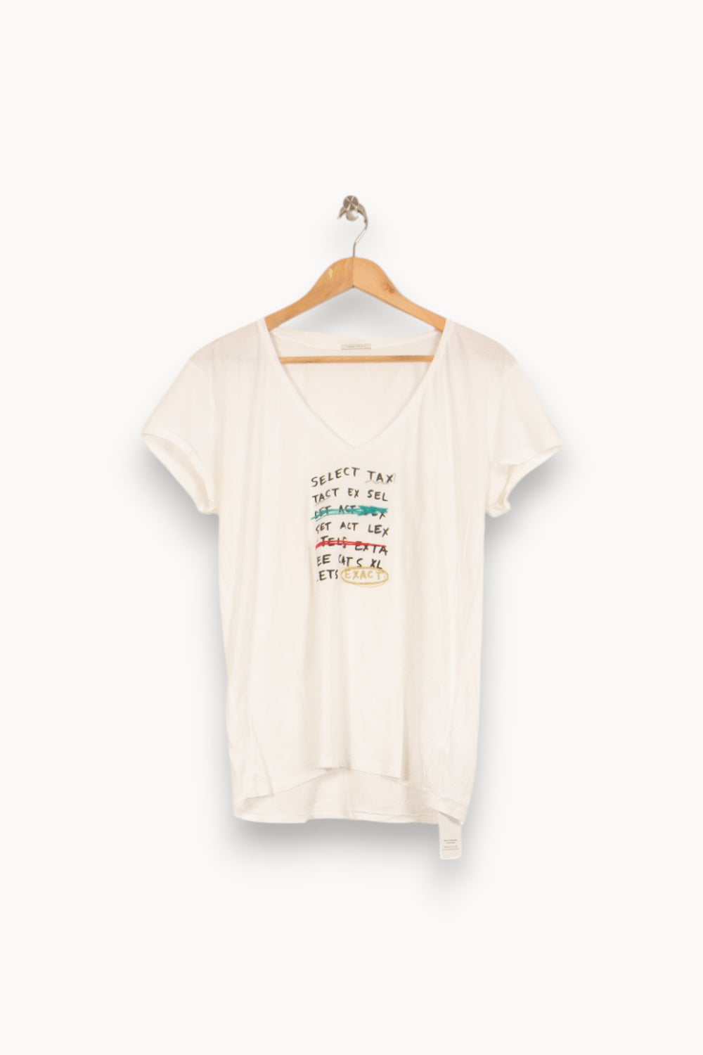 Tee-shirt Blanc - Taille L/40 de la marque IKKS | PARAD52733 - Vendu par Paradigme - Image 2