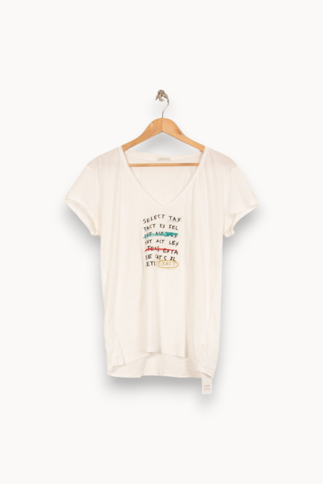 Tee-shirt Blanc - Taille L/40 de la marque IKKS | PARAD52733 - Vendu par Paradigme - Image 2