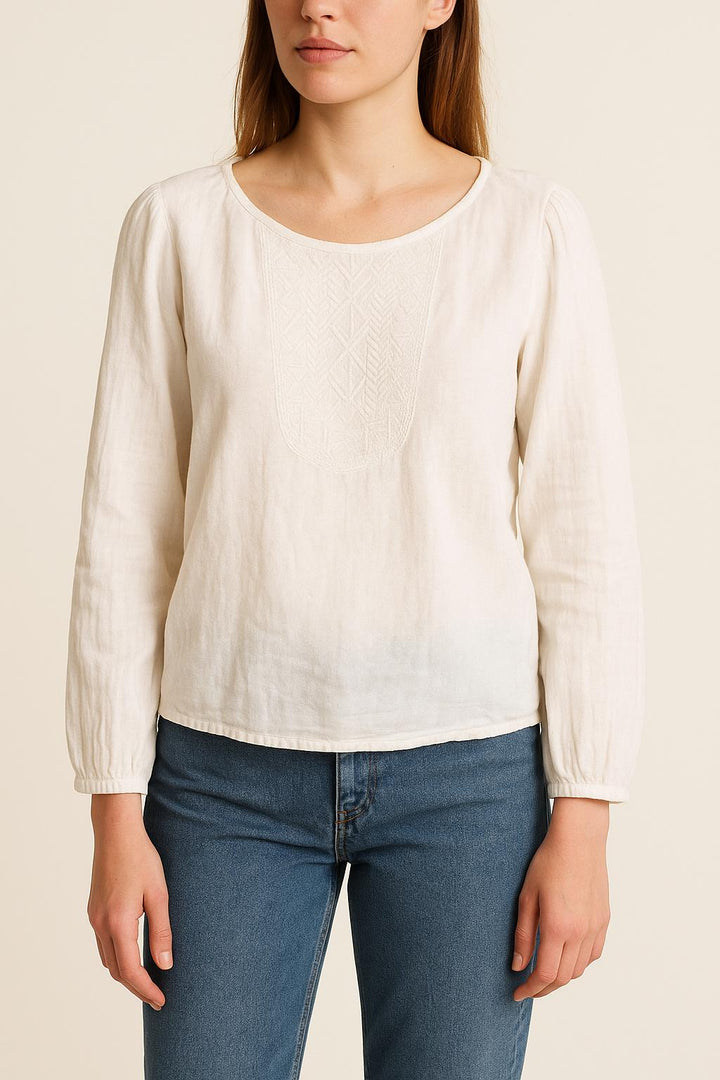 Blouse Blanche - Taille XL/42 de la marque IKKS | PARAD52738 - Vendu par Paradigme - Image 1