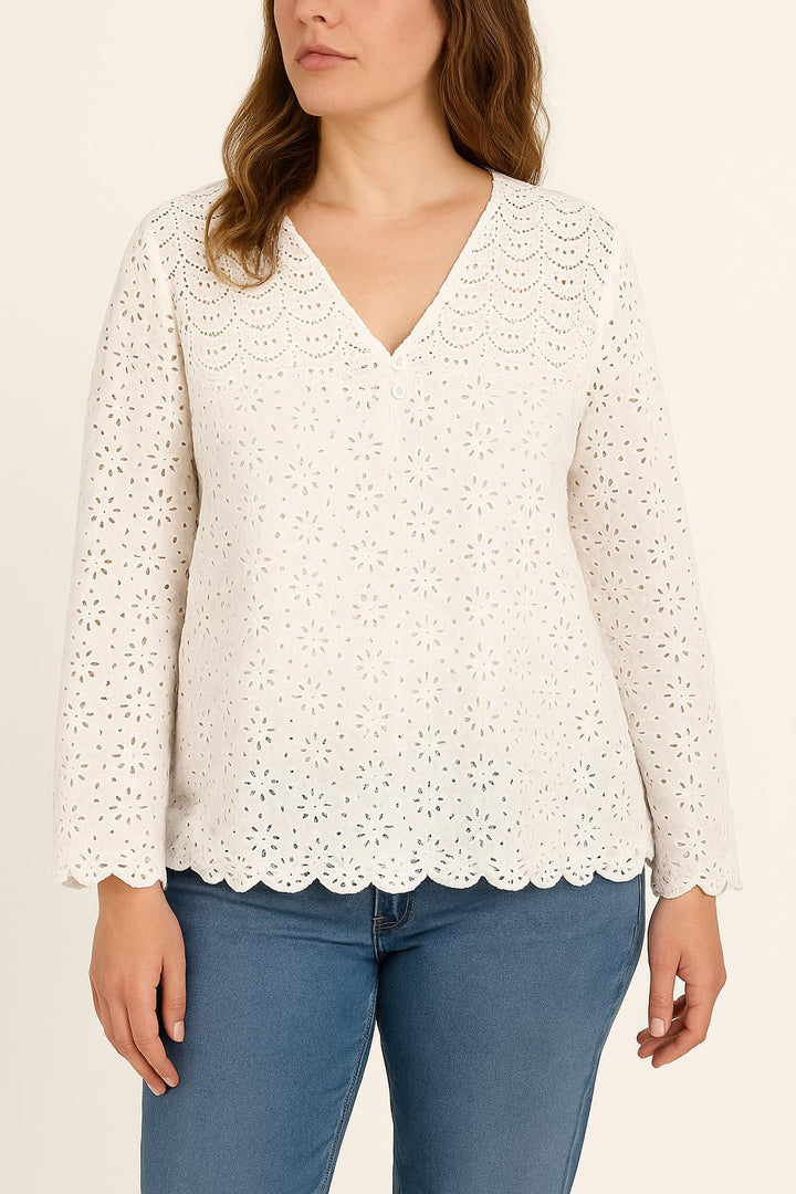 Blouse Blanche - Taille XL/42 de la marque IKKS | PARAD52751 - Vendu par Paradigme - Image 1