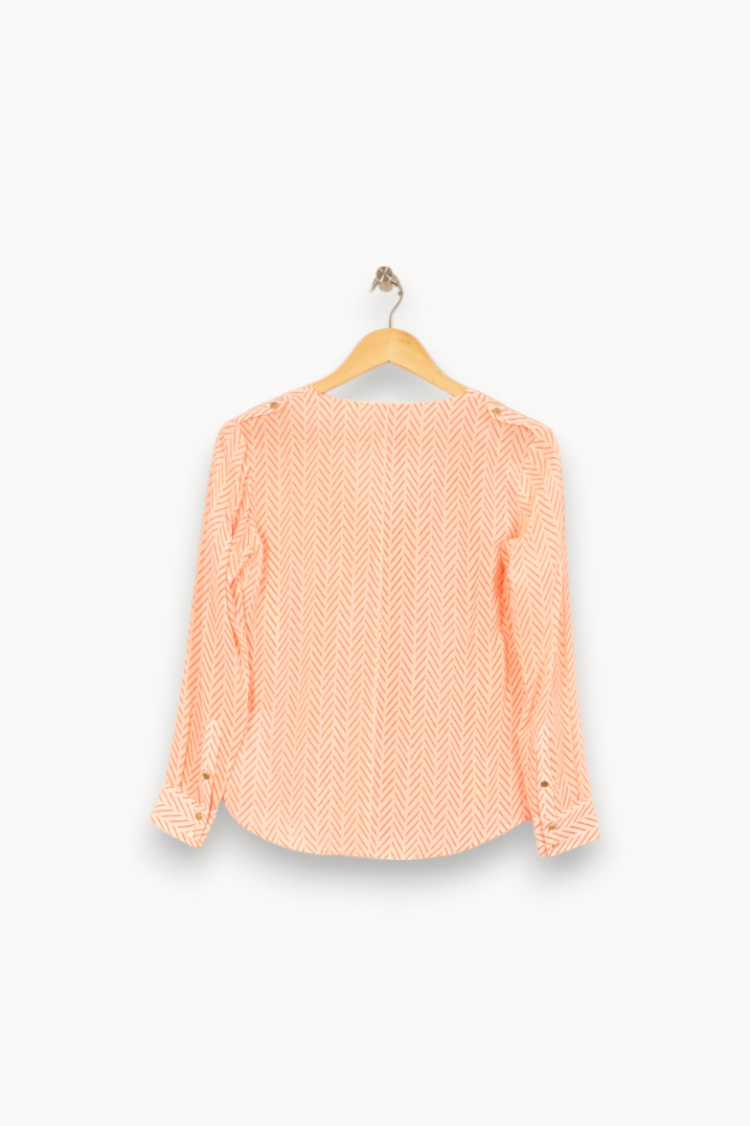 Blouse Orange et Blanche - Taille S/36 de la marque Sézane | PARAD52753 - Vendu par Paradigme - Image 4