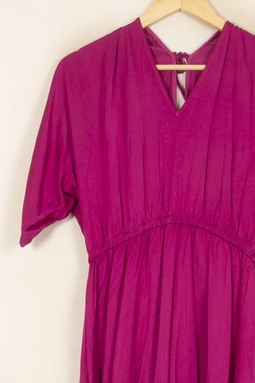 Robe Longue Violette - Taille S/36 de la marque La Fée Maraboutée | PARAD52757 - Vendu par Paradigme - Image 3