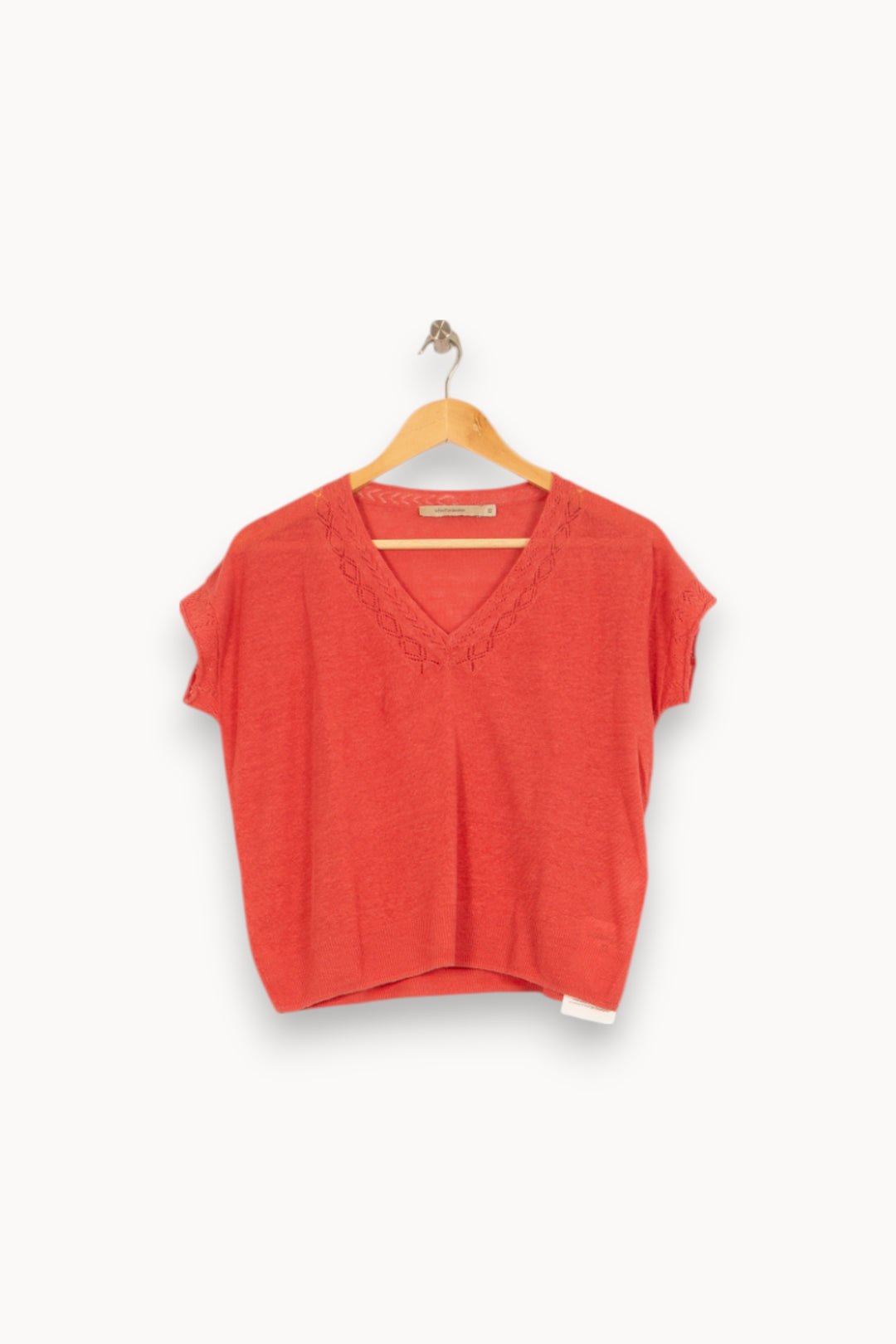 Tee-shirt Orange - Taille XS/34 de la marque La Fée Maraboutée | PARAD52758 - Vendu par Paradigme - Image 2