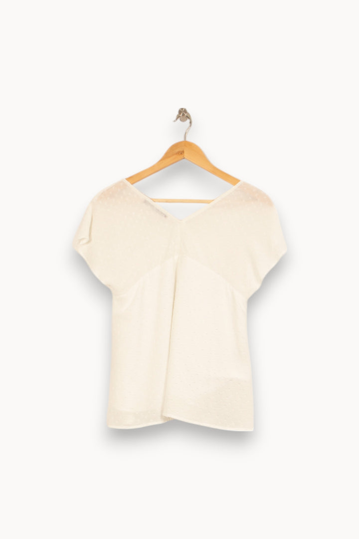 Blouse Blanche - Taille M/38 de la marque Comptoir des Cotonniers | PARAD52761 - Vendu par Paradigme - Image 4