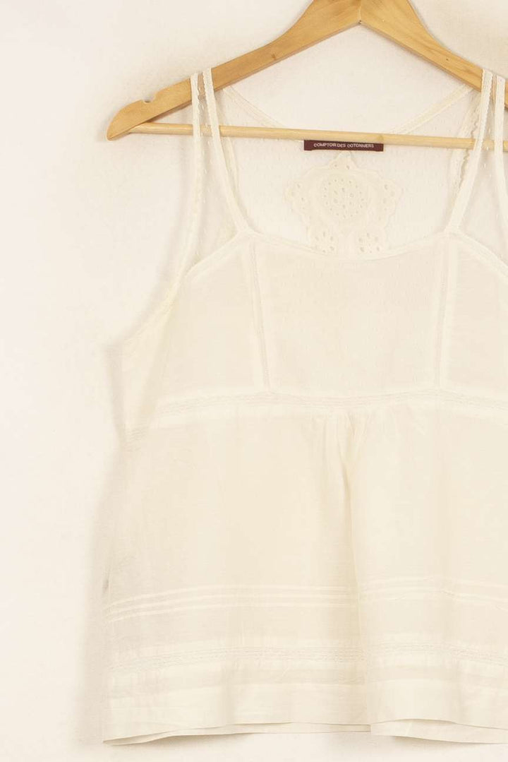 Débardeur Blanc - Taille L/40 de la marque Comptoir des Cotonniers | PARAD52763 - Vendu par Paradigme - Image 3