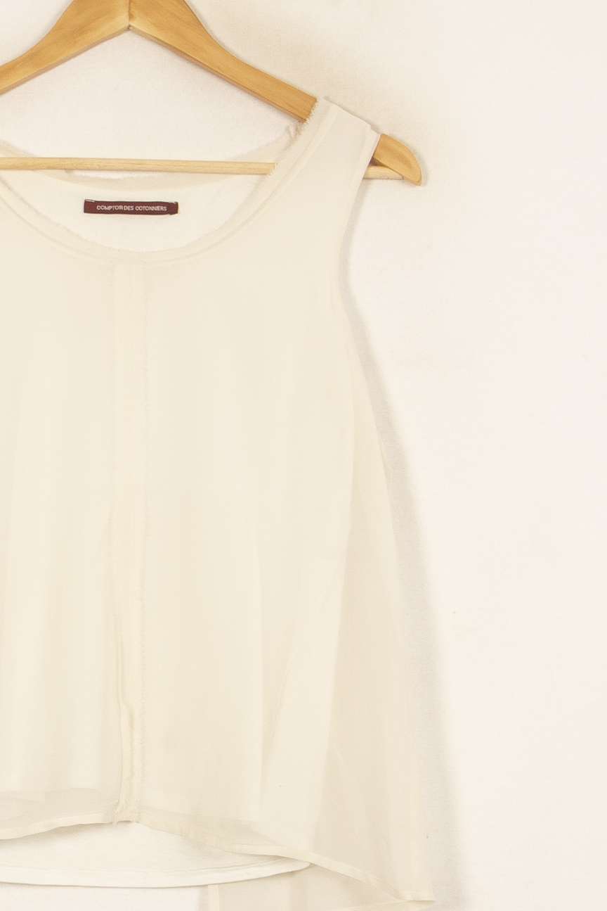 Débardeur Blanc - Taille M/38 de la marque Comptoir des Cotonniers | PARAD52765 - Vendu par Paradigme - Image 3