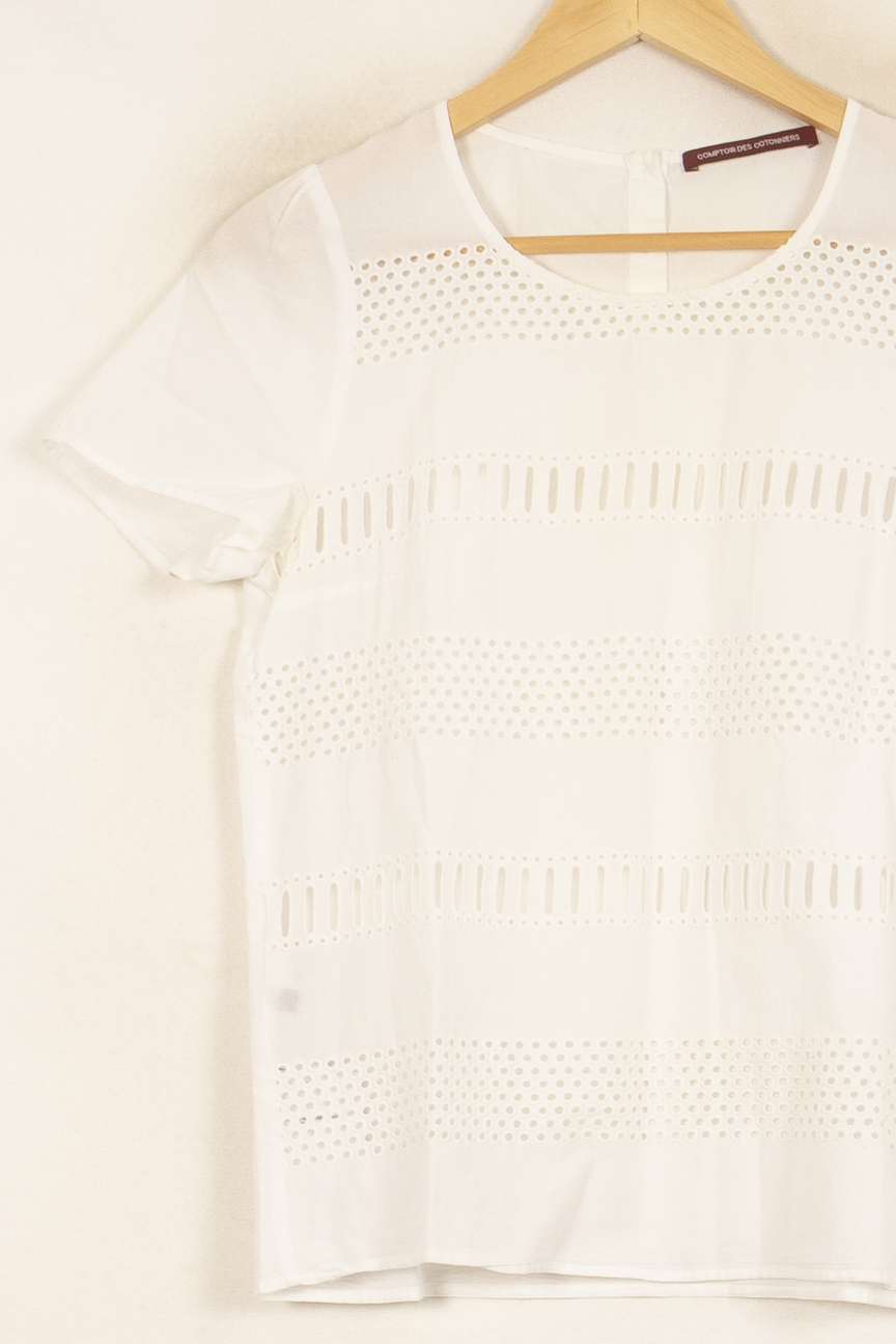 Blouse Blanche - Taille L/40 de la marque Comptoir des Cotonniers | PARAD52766 - Vendu par Paradigme - Image 3